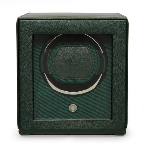 Cub Single Watch Winder With Cover (Green)